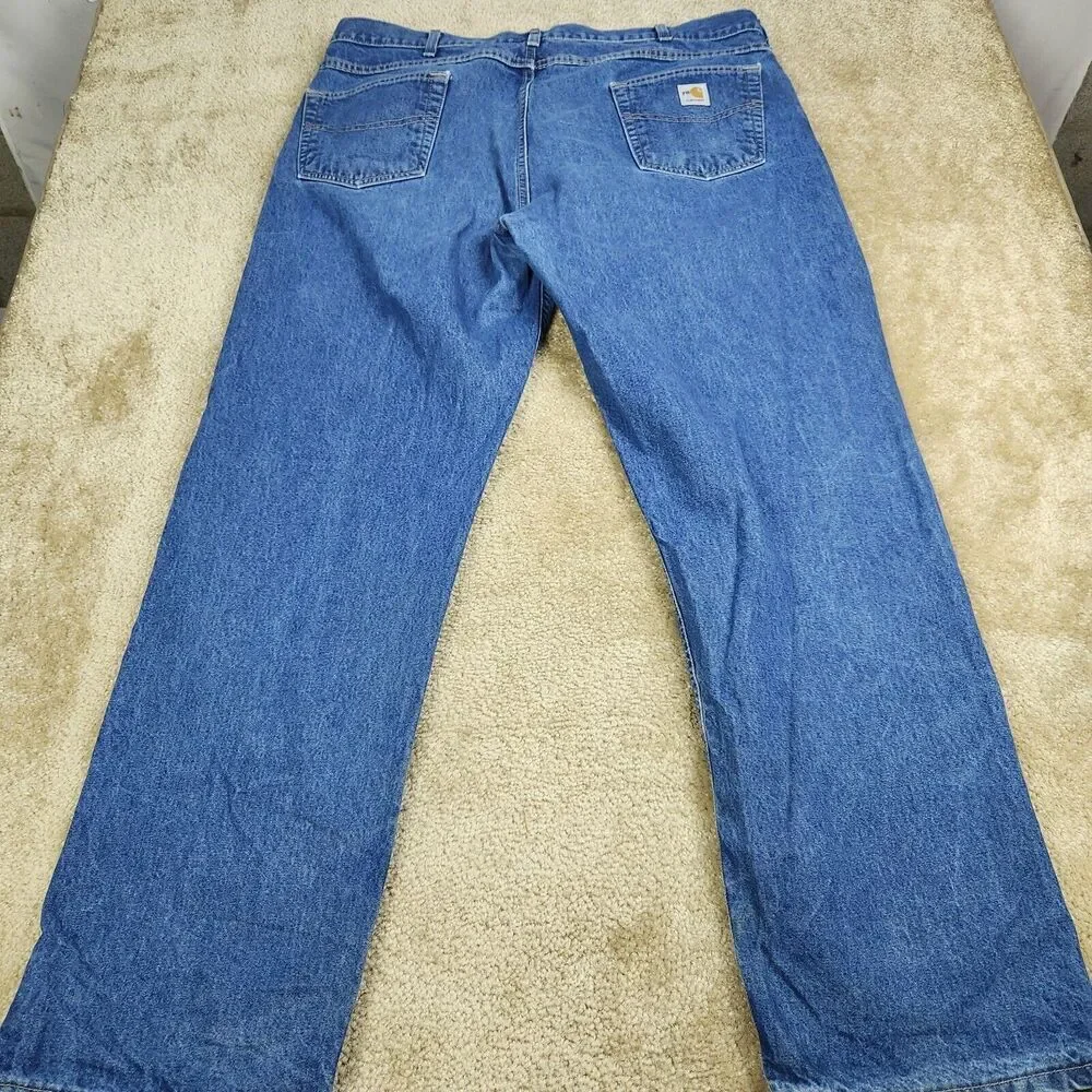 Carhartt FR Relaxed Fit Jeans Mens 42x32 Blue Fire Resistant Denim Straight A229